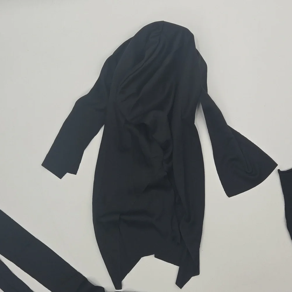 Kids Black Ghost Mask and Hooded Robe Halloween Costume